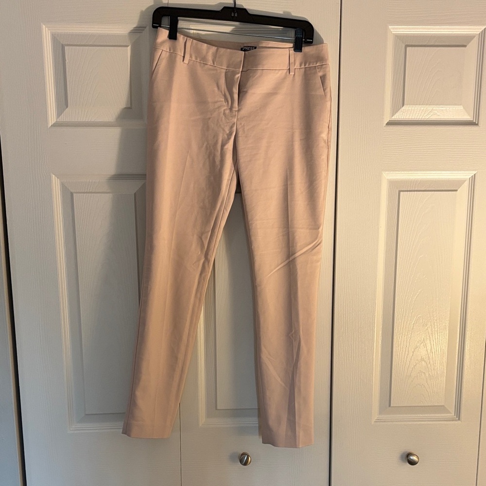 Express Columnist Light Pink Ankle Pants